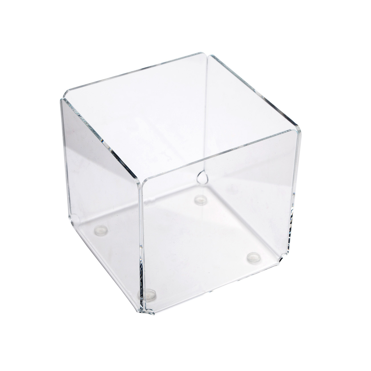 Bandeja cubo transp. 90x90x90mm (grosor 2mm)
