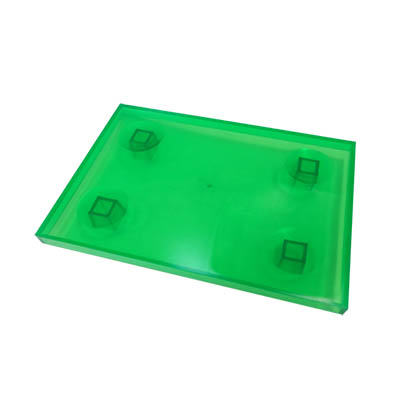TRAY 1399 135X195 GREEN TRANSLUCENT