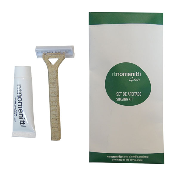 SHAVING KIT RAZOR PSM + TUBE 10g NOMENITTI GREEN